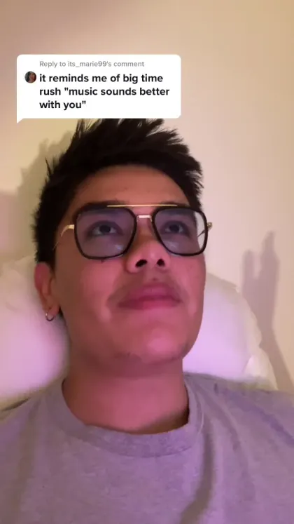TikTok &mdash; answering a commenter who heard Big Time Rush in the same song, with her comment on screen