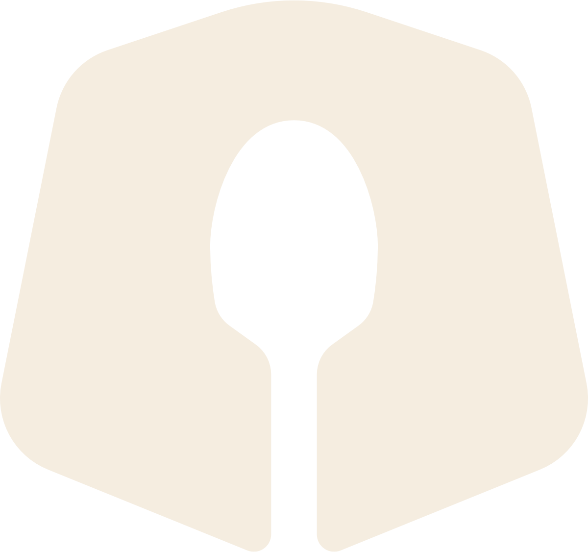 The snout icon: a bear's snout reduced to an arch with a single cut in it.
